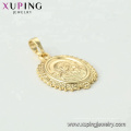 33693 Xuping diseño de moda Joyas de acero inoxidable 14K color oro Madonna colgante